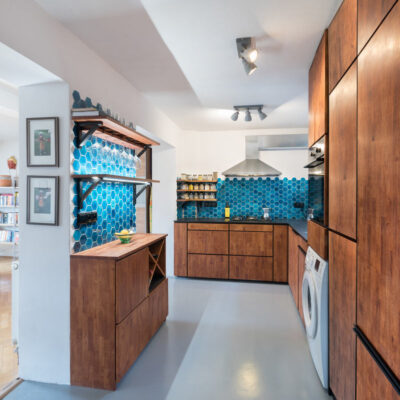 Obklad mozaika do kuchyne - obklad na stenu - azúrova modrá - kuchynská zástena