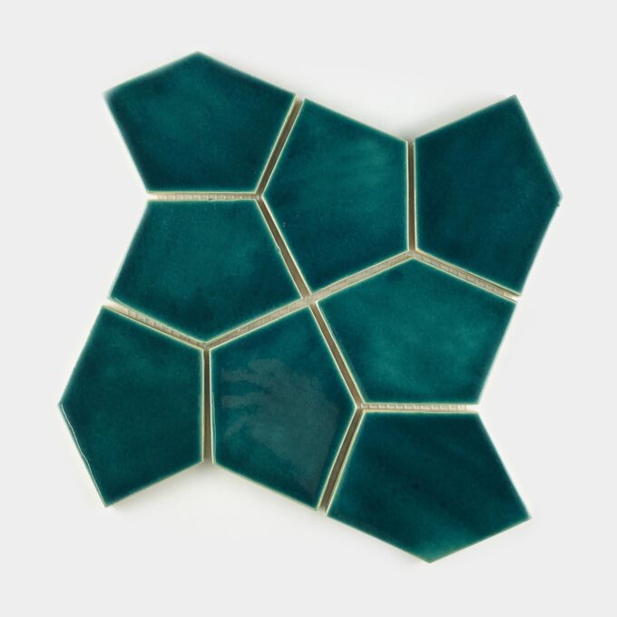 Keramicka mozaika obklad na stenu patuholniky modro zelena