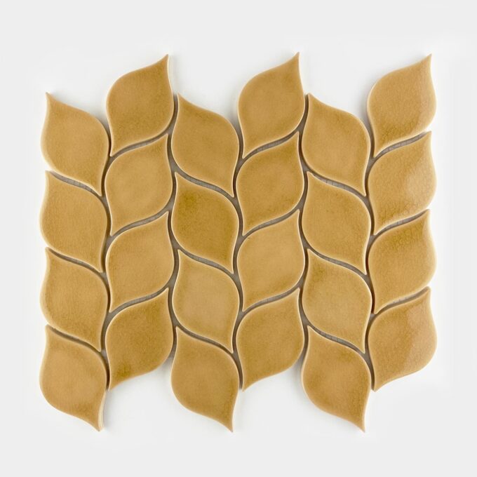 Keramicky obklad mozaika listy medova