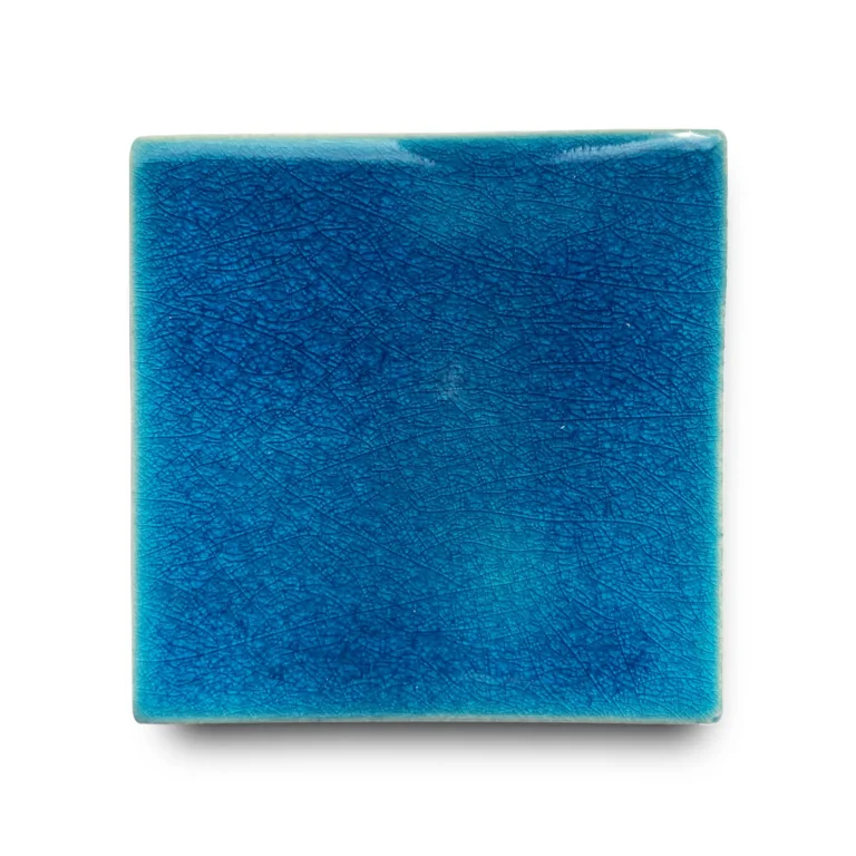 Ceramic tile sample in the color "Azure"