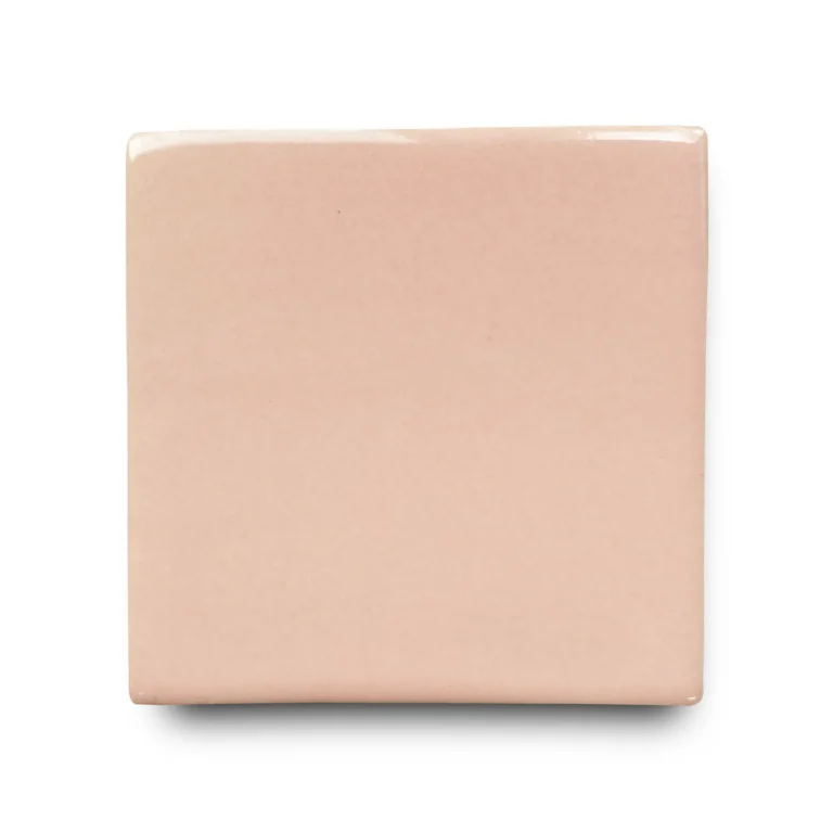 Ceramic tile sample in the color "Pastel Pink"