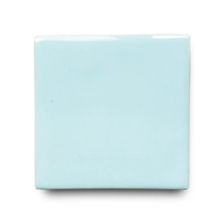 Ceramic tile sample in the color "Sky Blue"